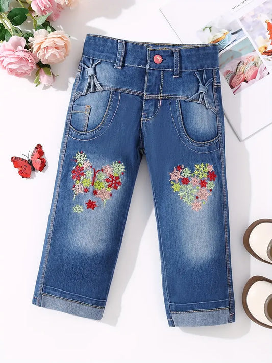 Heart and Butterfly Jeans