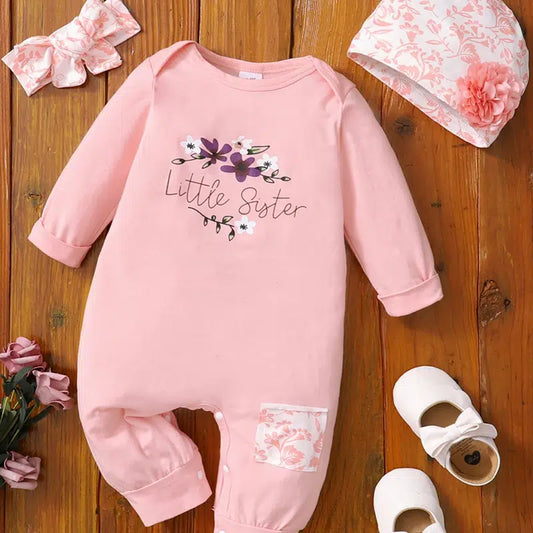 3 PC Little Sister Flower Bodysuit