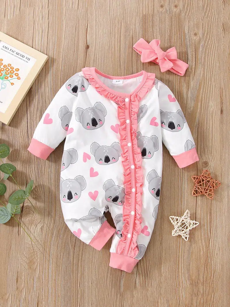 Baby Girl Koala Romper