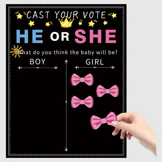 Cast Your Vote Baby Reveal Game