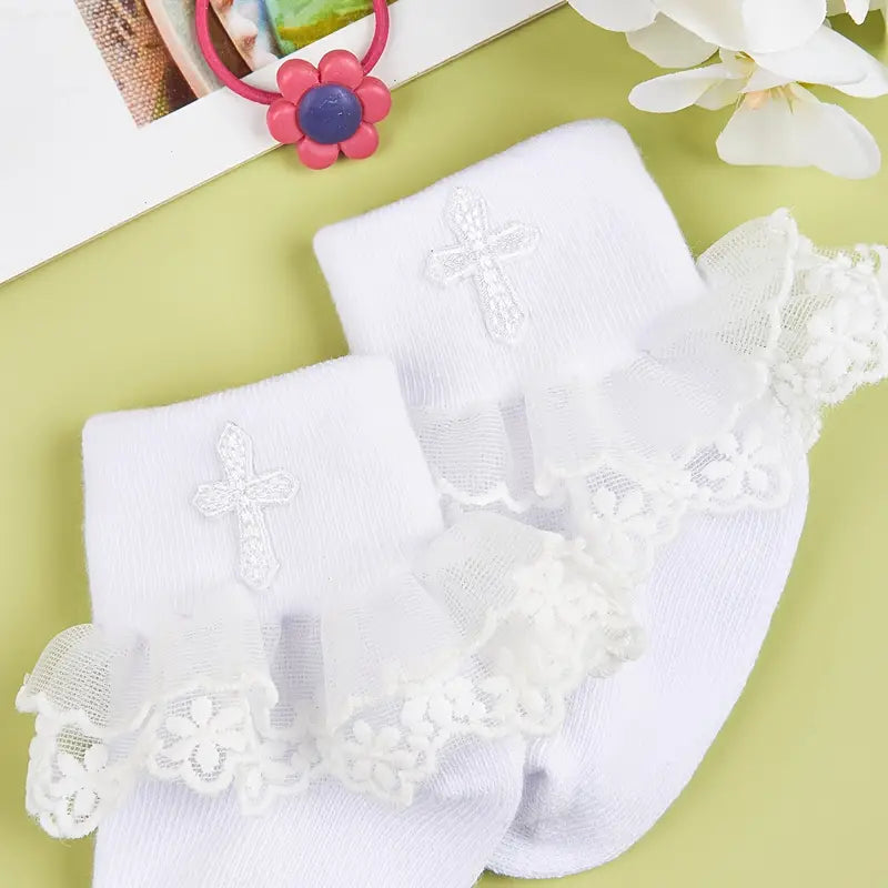 Christiening/Baptism Lace Socks